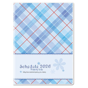 Y2509A-H06格紋藍【統義】2026年25K彩色工商手冊(中)【工商日誌工廠】【出清品工廠】【客製化工廠】【手冊工廠】【筆記本工廠】【跨年筆記工廠】【超便宜工廠】【3000免運】【文具工廠】