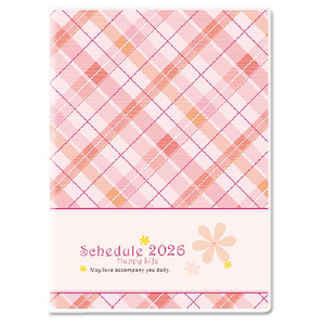 Y1609A-H04格纹红【统义】2026年16K彩色工商手册(大)【工商日志工厂】【出清品工厂】【客制化工厂】【手册工厂】【笔记本工厂】【跨年笔记工厂】【超便宜工厂】【3000免运】【文具工厂】